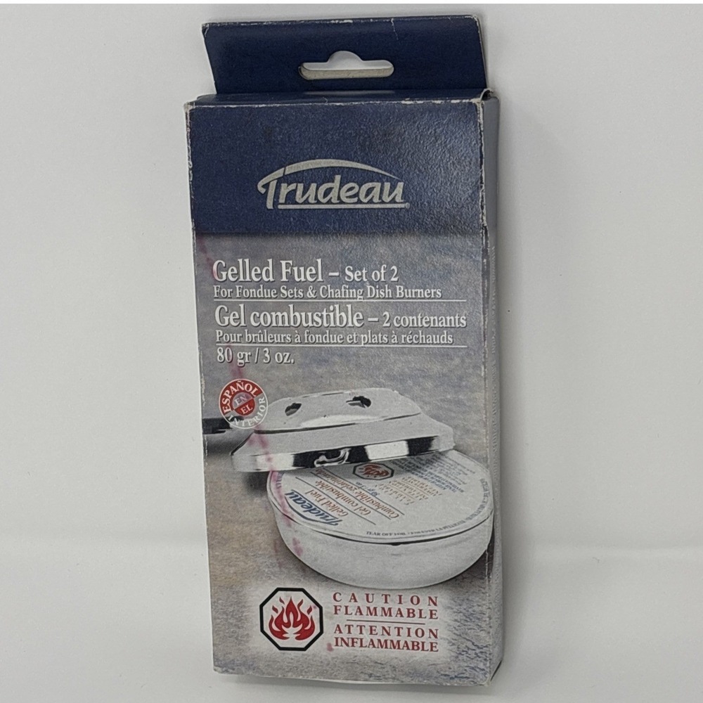 Trudeau Gelled Fuel Set of‎ 2 for Fondue Sets and Chafing Dish Burners 3oz Each